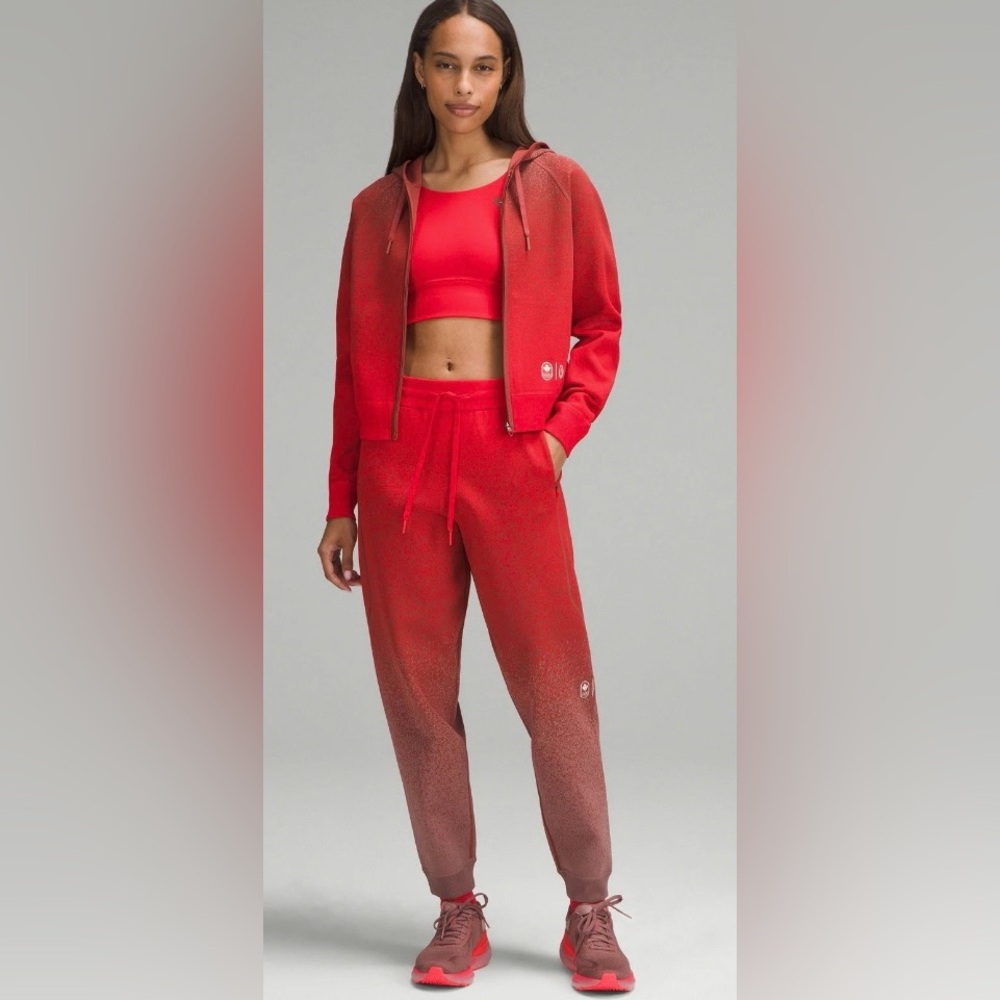 Lulu lemon Canada team red jogger pants Sz S